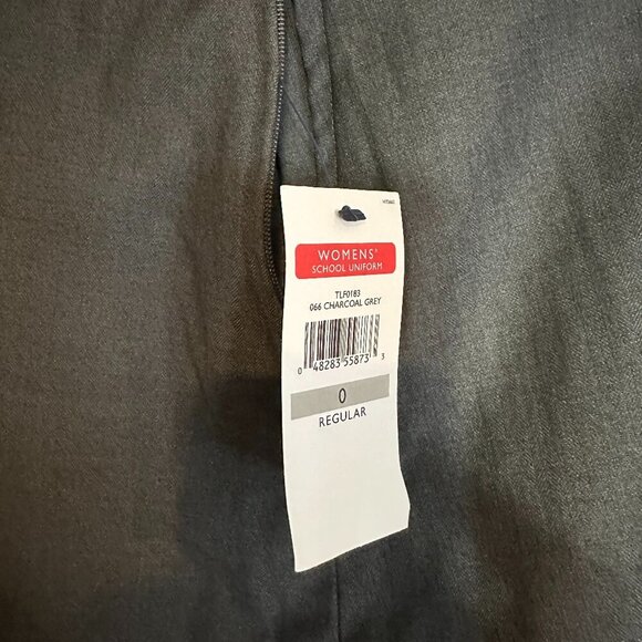 Tommy Hilfiger Pleated Skirt Womens 0 Charcoal Lined Zipper NWT - Picture 2 of 4